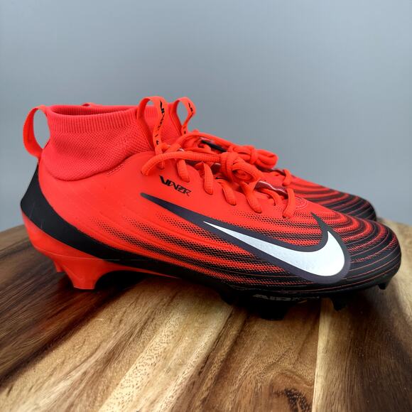 Nike Zoom Air Vapor Pro 1 Men's 8 Crimson Black Football Cleats HF9409-600 - Picture 1 of 7